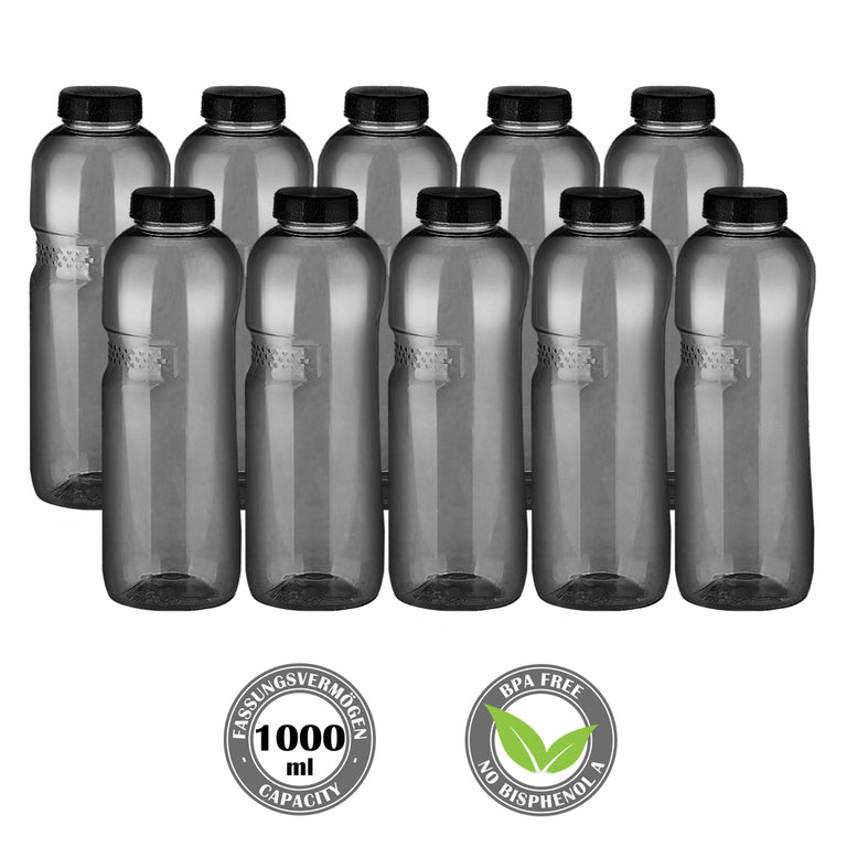Kavodrink Classic drinking bottle 1 liter black