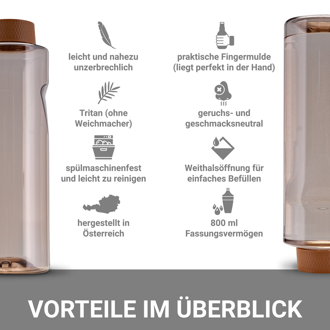 Kavodrink Premium Brown drinking bottle 800 ml
