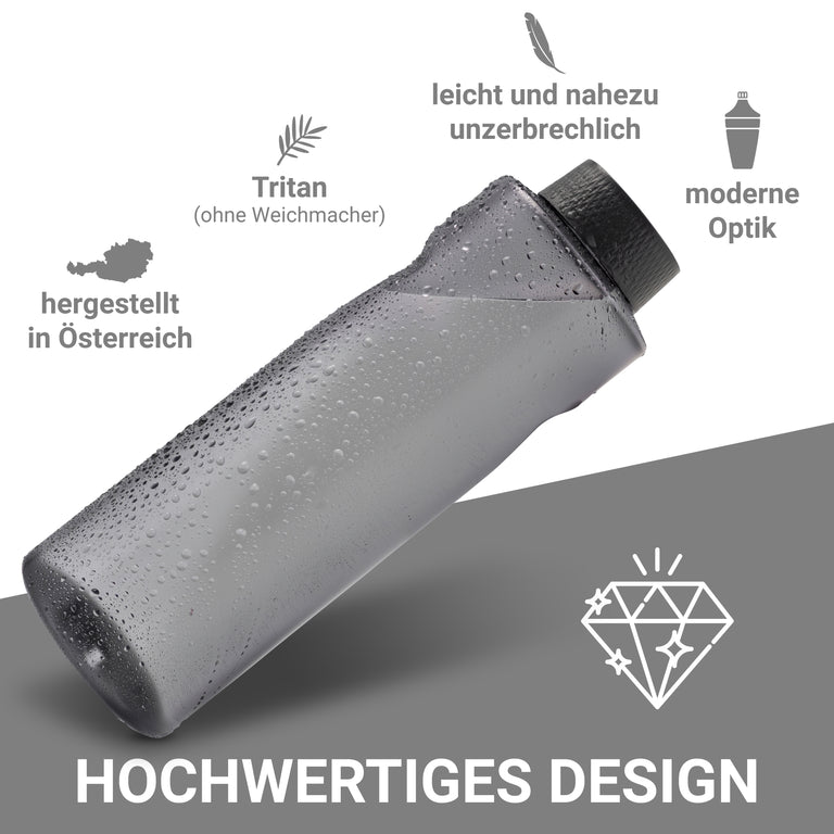 Kavodrink Premium black matt drinking bottle 800 ml