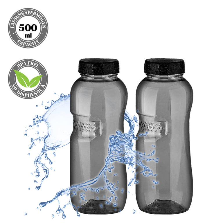 Kavodrink Classic drinking bottle 0.5 liter black