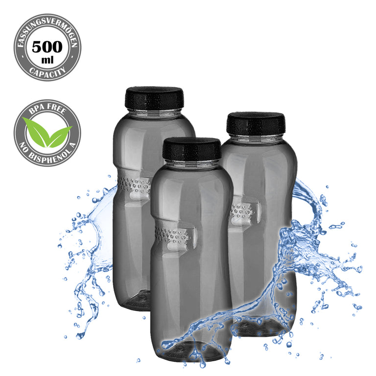 Kavodrink Classic drinking bottle 0.5 liter black