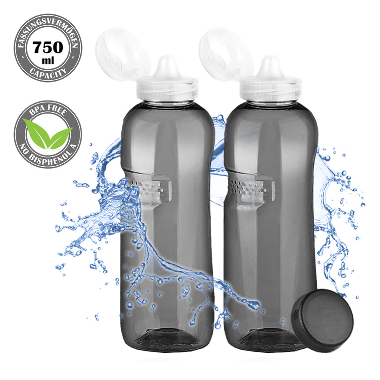 Kavodrink Classic Sport drinking bottle 0.75 liter black