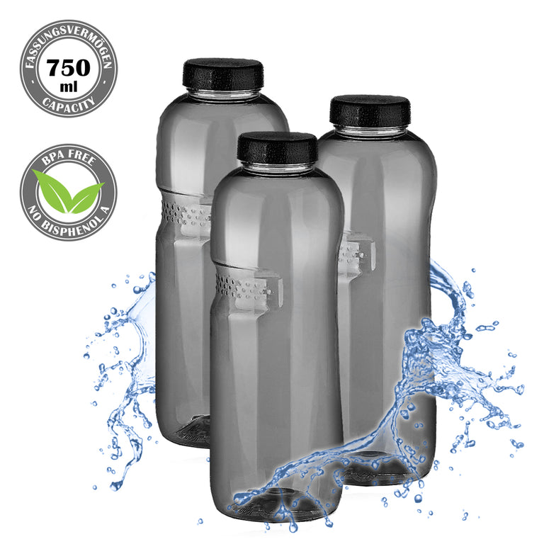 Kavodrink Classic drinking bottle 0.75 liter black