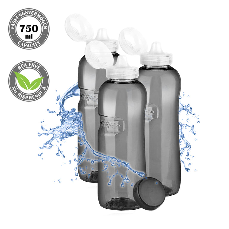 Kavodrink Classic Sport drinking bottle 0.75 liter black